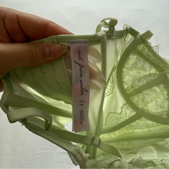 Urban Outfitters Light Green Mesh Corset - Picture 3 of 3